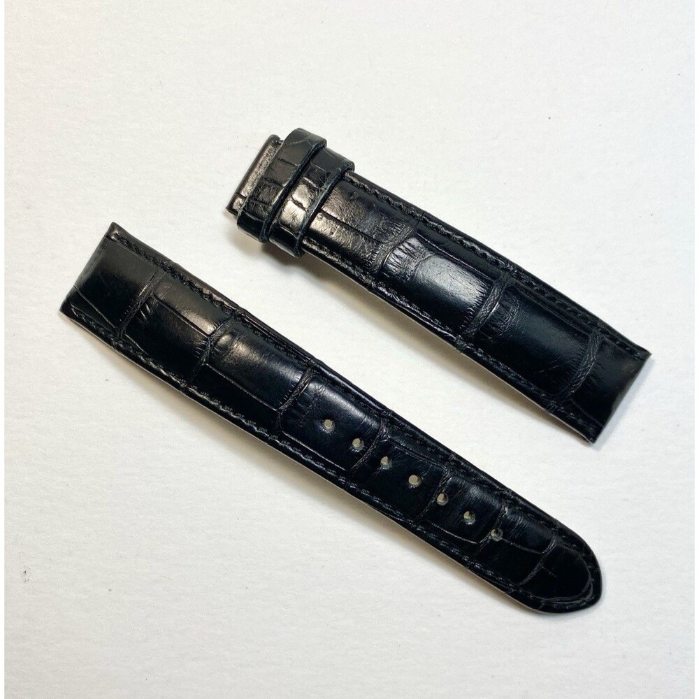 Authentic Glashutte Original 19x 16mm Black Alligator Watch Strap Band OEM